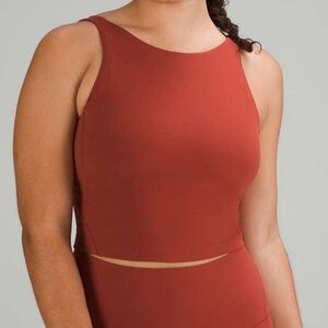 Lululemon Align High-Neck Tank Top-Size 6-Cayenne/Rust